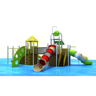Amusement Aqua Spray Water Playground Slide Equipment Fiberglass